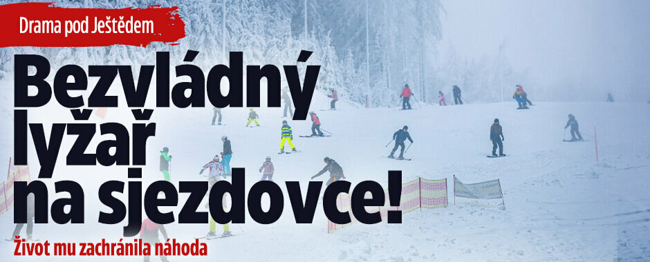Drama pod Ještědem: Bezvládného lyžaře zachránila náhoda