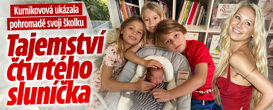 Kurnikovová ukázala pohromadě svoji školku: Moje sluníčka 