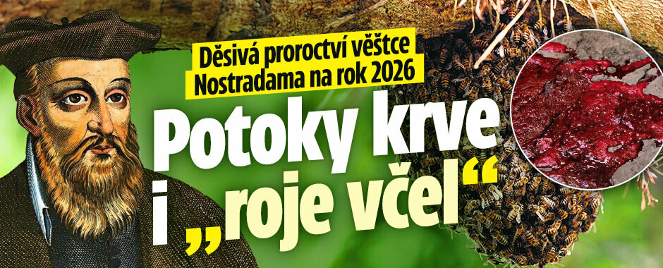 Děsivá proroctví věštce Nostradama na rok 2026: Potoky krve i „roje včel“