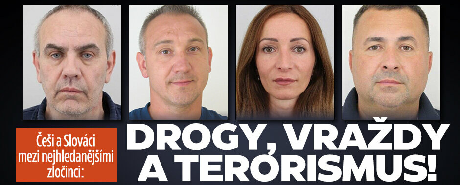 Češi a Slováci mezi nejhledanějšími zločinci Evropy: Obrovská distribuce drog a vraždy