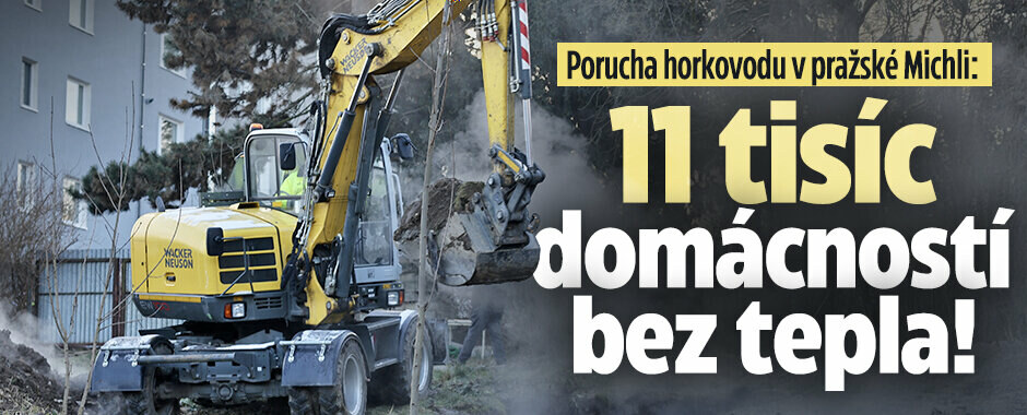 11 tisíc domácností v Praze bez tepla a teplé vody! Kvůli poruše horkovodu v Michli