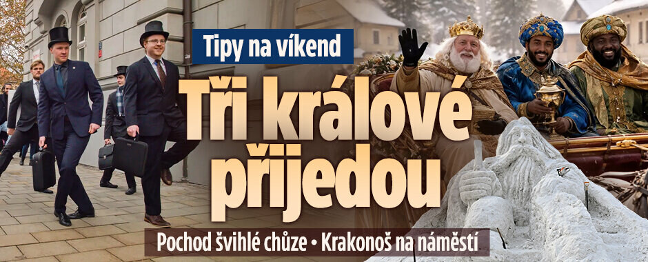 Tipy na víkend: Tři králové přijedou! Pochod švihlé chůze i Krakonoš na náměstí