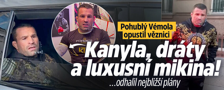 Karlos Vémola opustil věznici v mikině Versace: První slova a plány pro příští dny! 