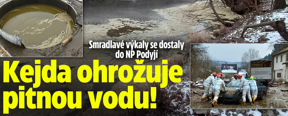 Kejda z protržené jímky zaneřádila Dyji: Voda v ohrožení, ve Vranově už zakázali pít ze studní