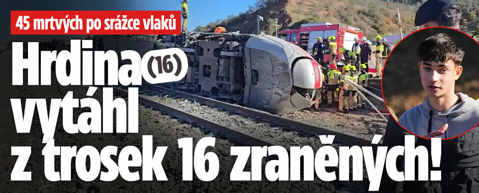 45 mrtvých po srážce vlaků: Hrdina (16) vytáhl z trosek 16 zraněných