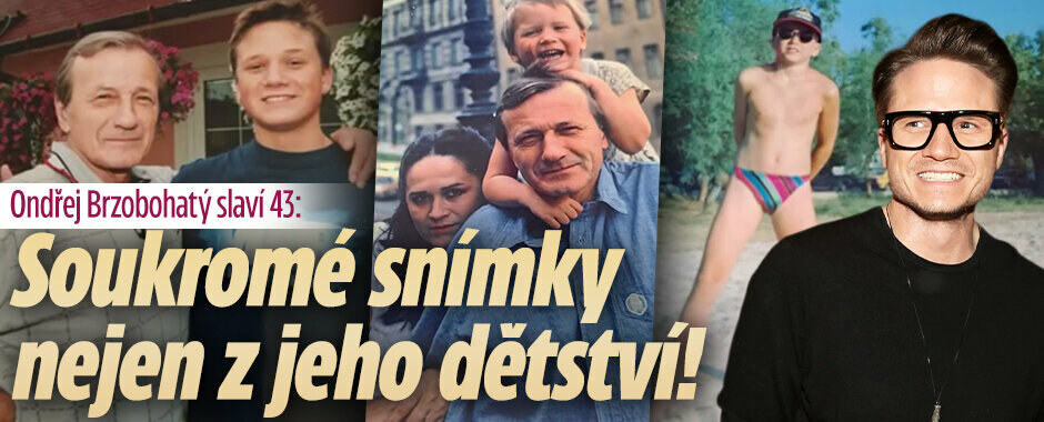Ondřej Brzobohatý slaví 43: Soukromé snímky nejen z jeho dětství!   