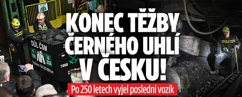 Konec těžby černého uhlí v Česku! Po 250 letech vyjel poslední vozík 