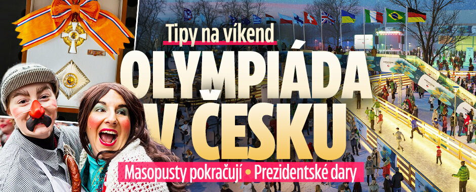 Tipy na víkend: Olympiáda v Budějovicích! Masopusty pokračují i prezidentské dary 