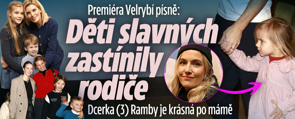 Premiéra Velrybí písně: Děti slavných zastínily rodiče! Dcerka (3) Ramby je krásná po mámě 