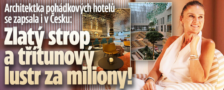 Hotel z pohádky Tisíce a jedné noci v Česku: Zlatý strop a třítunový lustr za miliony!
