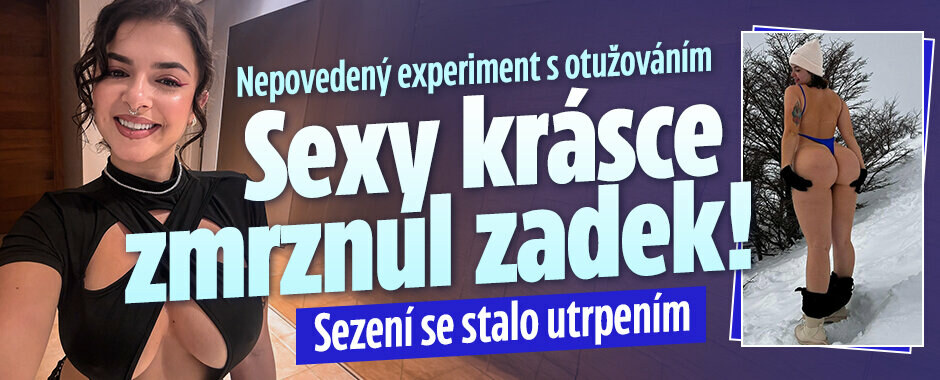 Sexy kráska experimentovala s otužováním: Zmrznul jí zadek! Sezení se stalo utrpením
