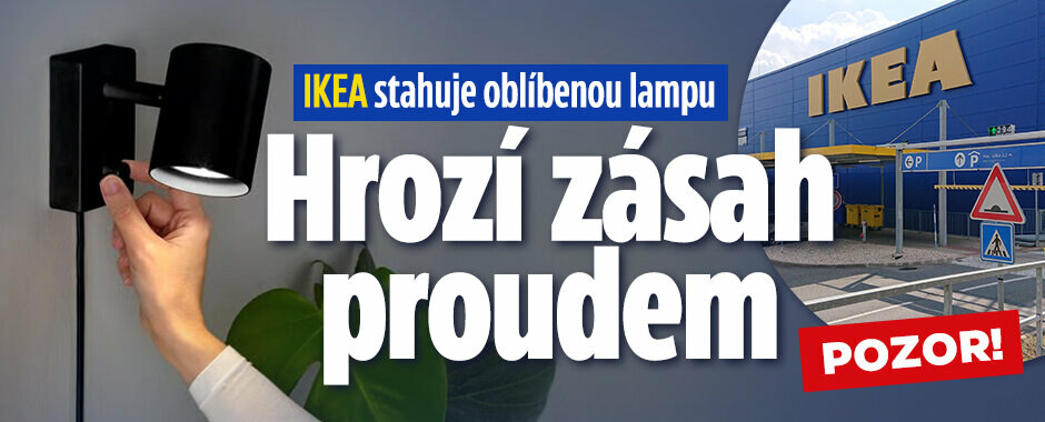 Pozor! IKEA stahuje oblíbenou lampu: Hrozí zásah proudem