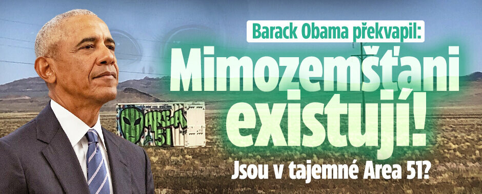 Barack Obama překvapil: Mimozemšťani existují! Jsou v tajemné oblasti Area 51?