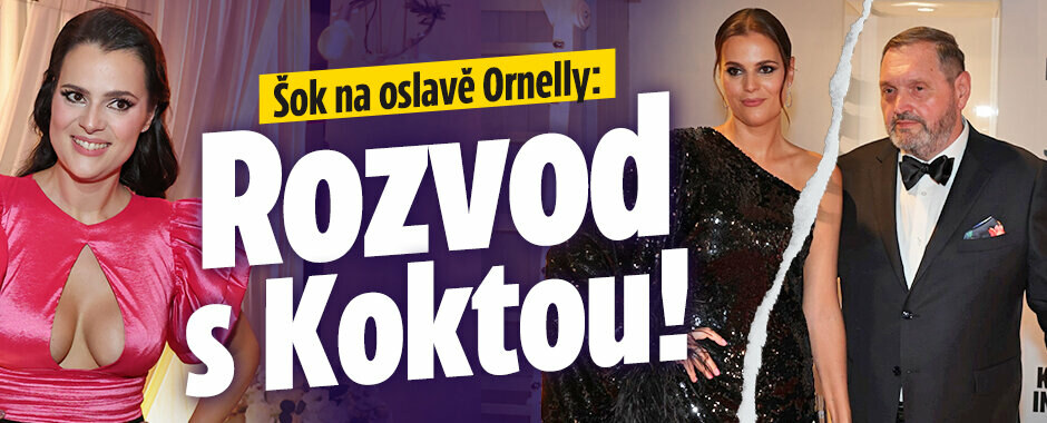 Šok na oslavě Ornelly: Rozvod s Koktou!