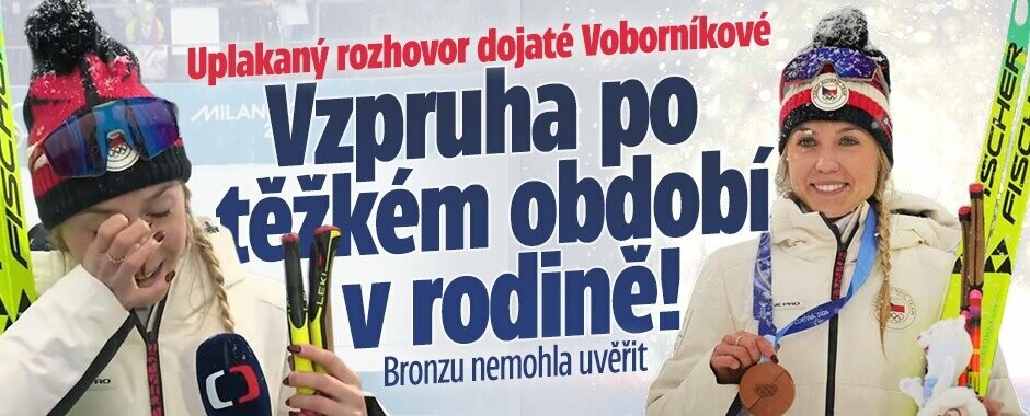 Voborníková uplakaná štěstím: Omlouvám se, nemůžu uvěřit. Slyšet rodiče brečet...