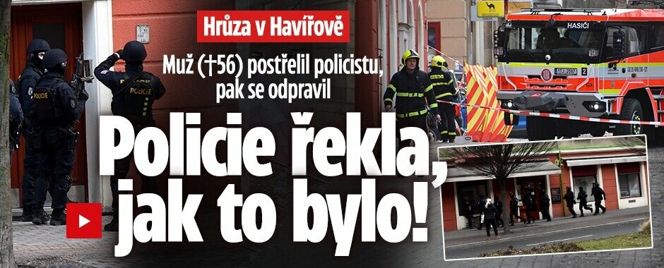 Muž (†56) v Havířově postřelil policistu, pak se odpravil: Policie řekla, jak to bylo! 