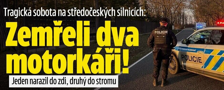 Tragédie na středočeských silnicích: Zemřeli dva motorkáři! Jeden narazil do zdi, druhý do stromu