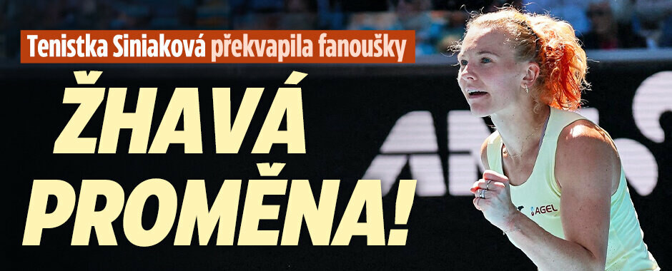 Tenistka Siniaková překvapila fanoušky: Žhavá proměna!