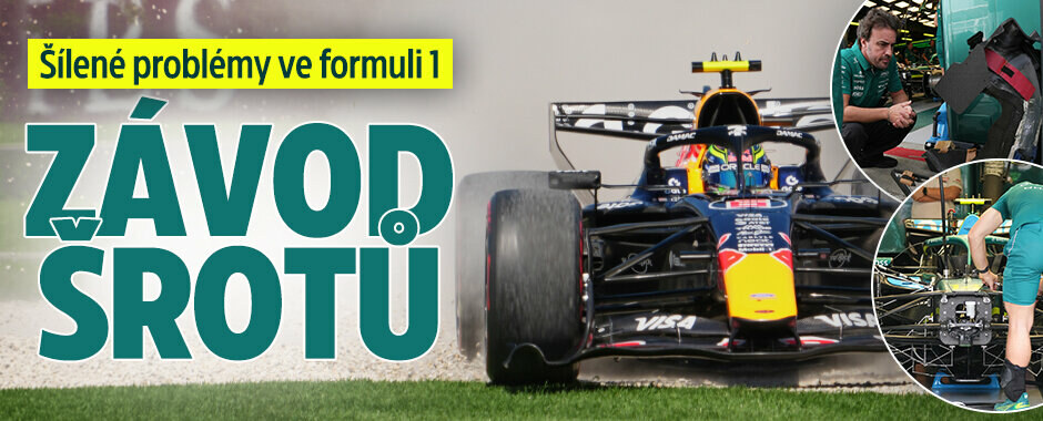 Šílené problémy ve formuli 1! Nefunkční motory i hydraulika, vibrace podlahy a odpadávající zrcátka:  Závod šrotů