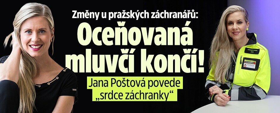 Změny u pražských záchranářů: Oceňovaná mluvčí Jana Poštová končí! Povede „srdce záchranky“