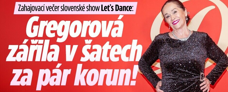 Zahajovací večer slovenské show Let's Dance: Gregorová zářila v šatech za pár korun!
