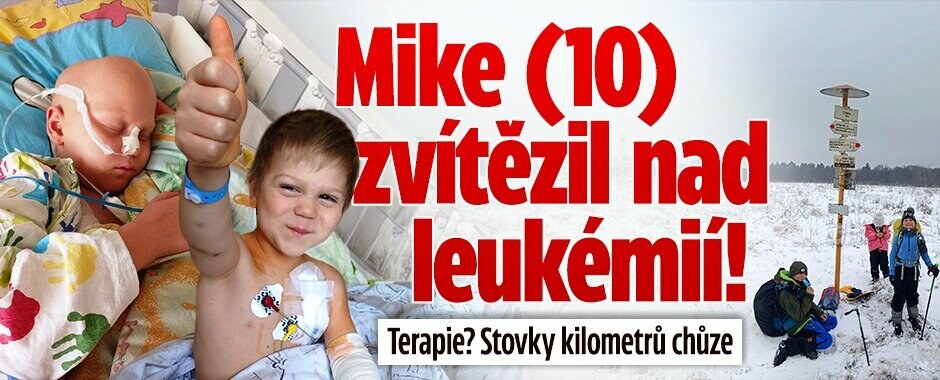 Mike (10) zvítězil nad leukémií: Terapie? Chůze Českem! V nohách má stovky kilometrů