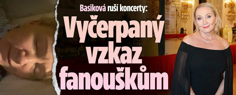 Basiková ruší koncerty: Vyčerpaný vzkaz fanouškům!
