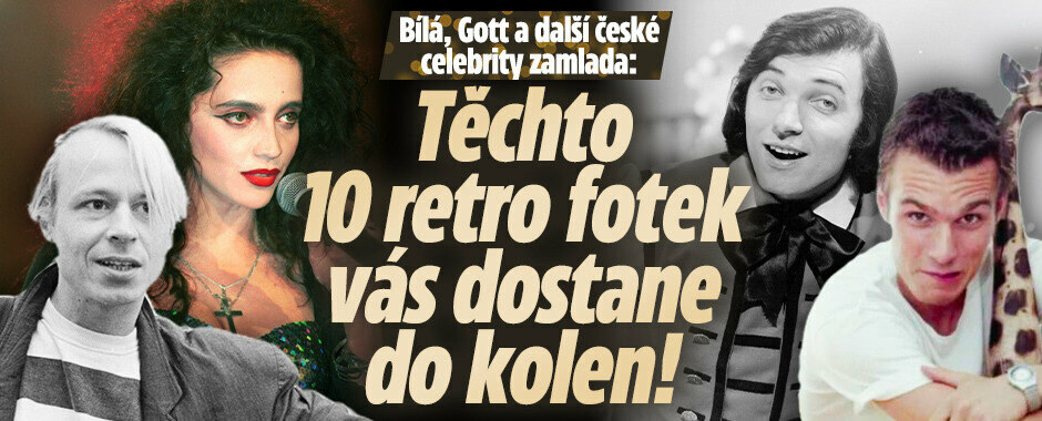 Bílá, Gott a další české celebrity zamlada: Těchto 10 retro fotek vás dostane do kolen!