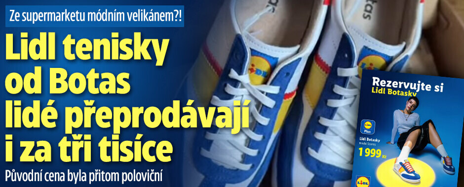 Ze supermarketu módním velikánem?! Lidl tenisky od Botas lidé přeprodávají za dvojnásobek