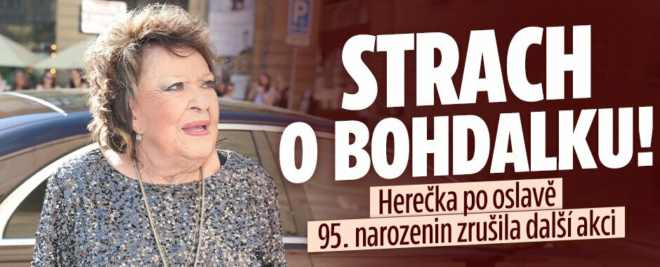 Strach o Bohdalku! Herečka po oslavě 95. narozenin zrušila další akci