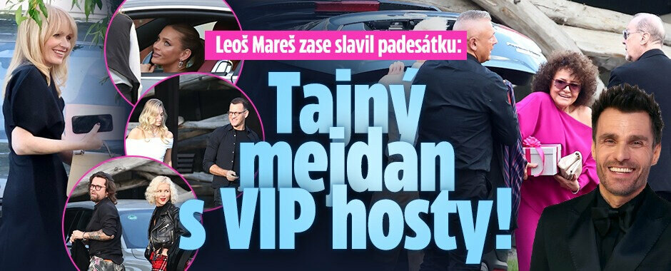 Leoš Mareš zase slavil padesátku: Tajný mejdan s VIP hosty!