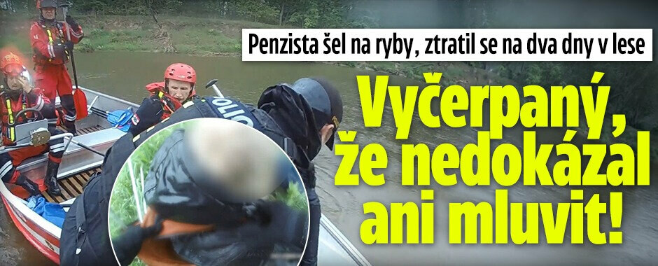 Rybaření se změnilo v horor: Penzista bloudil dva dny v lese, byl na pokraji sil