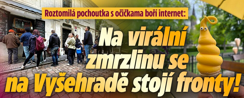 Roztomilá zmrzlina s očičkama boří internet: Na Vyšehradě se na ni stojí fronty!