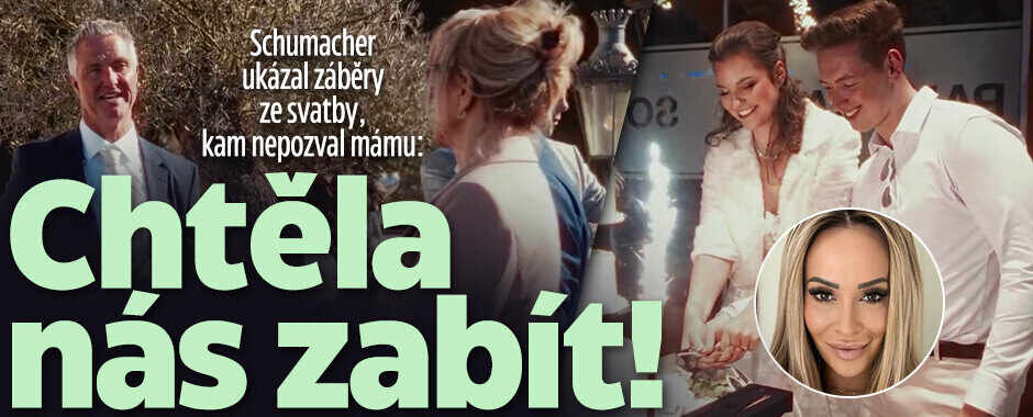 Schumacher ukázal záběry ze svatby, kam nepozval mámu: Chtěla nás zabít!
