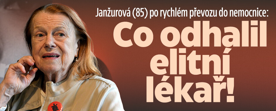 Janžurová (85) po rychlém převozu do nemocnice: Co odhalil elitní lékař 