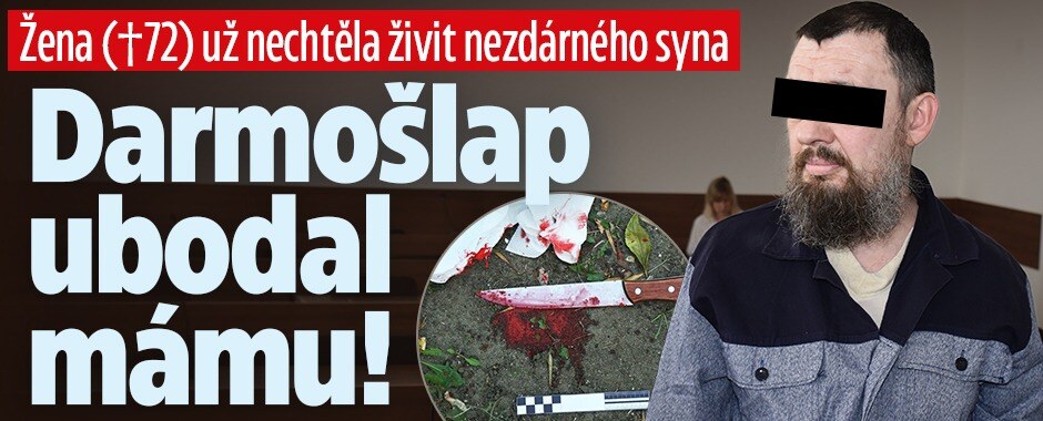 Darmošlap ubodal vlastní mámu (†72): Odmítala ho dál živit! 