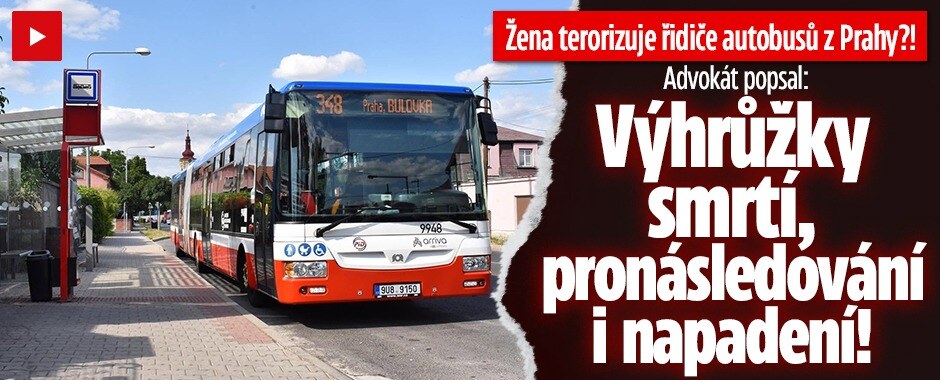 Žena terorizuje řidiče autobusů z Prahy?! Advokát popsal výhrůžky smrtí, pronásledování i napadení!