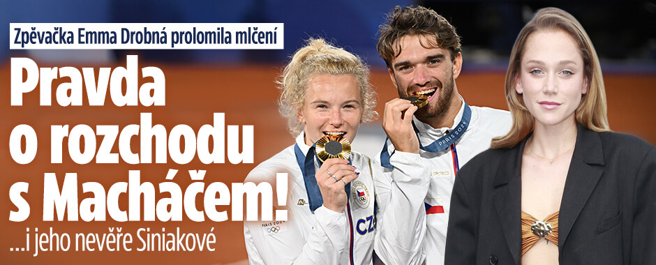 Zpěvačka Emma Drobná prolomila mlčení: Pravda o rozchodu s Macháčem! I jeho nevěře Siniakové 
