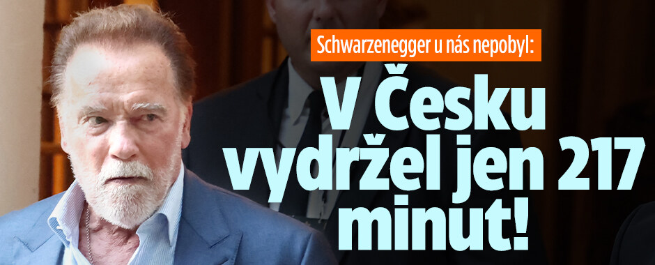 Schwarzenegger u nás nepobyl: V Česku vydržel jen 217 minut! 