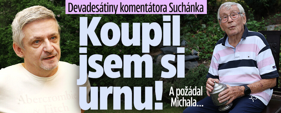 Devadesátiny komentátora Suchánka. Koupil si urnu a požádal Michala… 