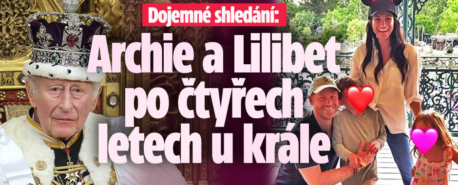Dojemné shledání. Princ Archie a princezna Lilibet se po čtyřech letech setkali s dědečkem-králem Karlem III.