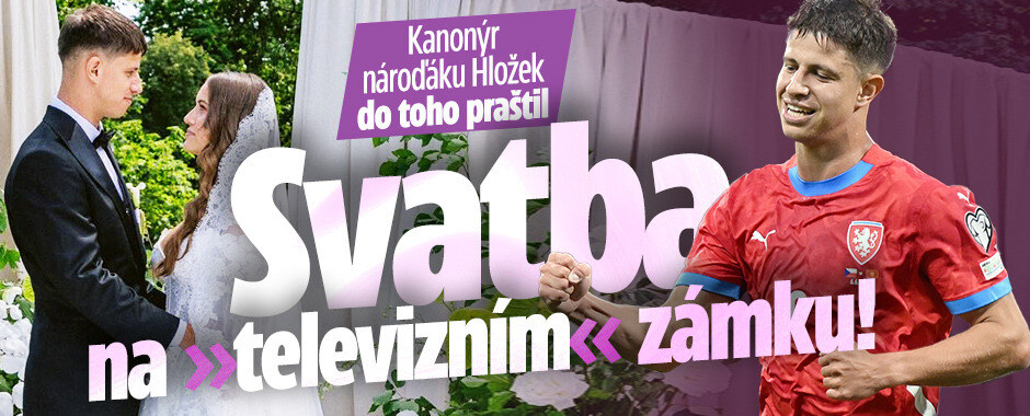 Reprezentant Hložek si vzal krasavici Veroniku: Svatba na »televizním« zámku!