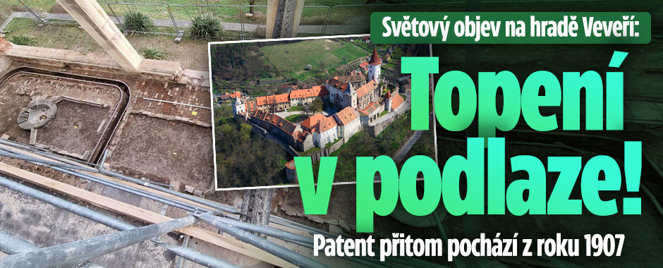 Neuvěřitelný objev na hradě Veveří: Podlahu vytápěli dřív než ve světě