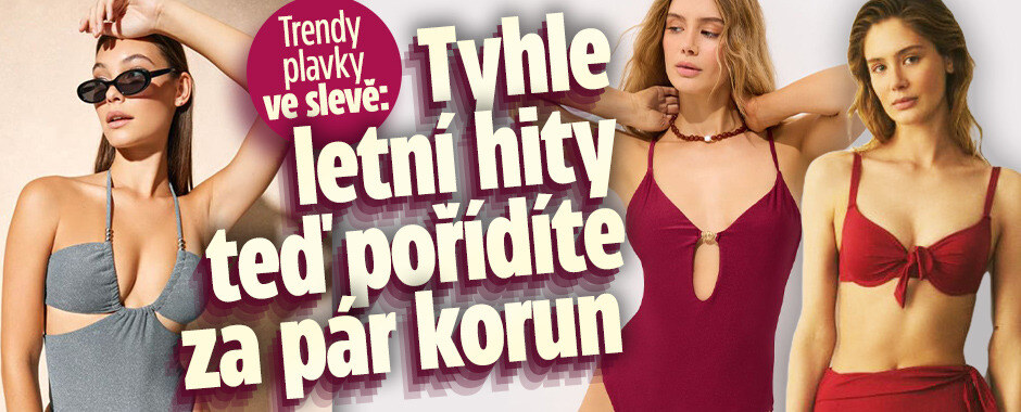 Trendy plavky ve slevě: Tyhle letní hity teď pořídíte za pár korun