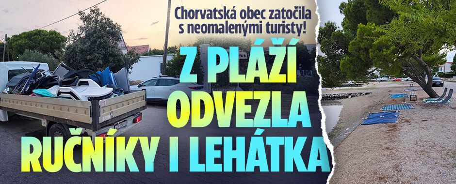 Chorvatská obec zatočila s neomalenými turisty! Z pláží odvezla ručníky i lehátka