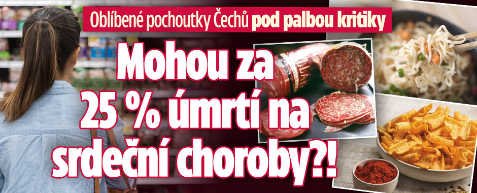 Oblíbené pochoutky Čechů pod palbou kritiky: Mohou za 25 % úmrtí na srdeční choroby?!
