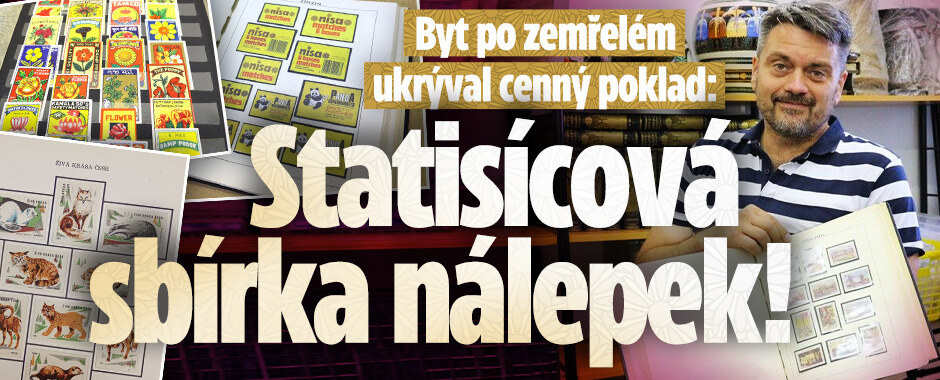 Byt ukrýval „poklad" za statisíce: Nálepky ze zápalkových krabiček