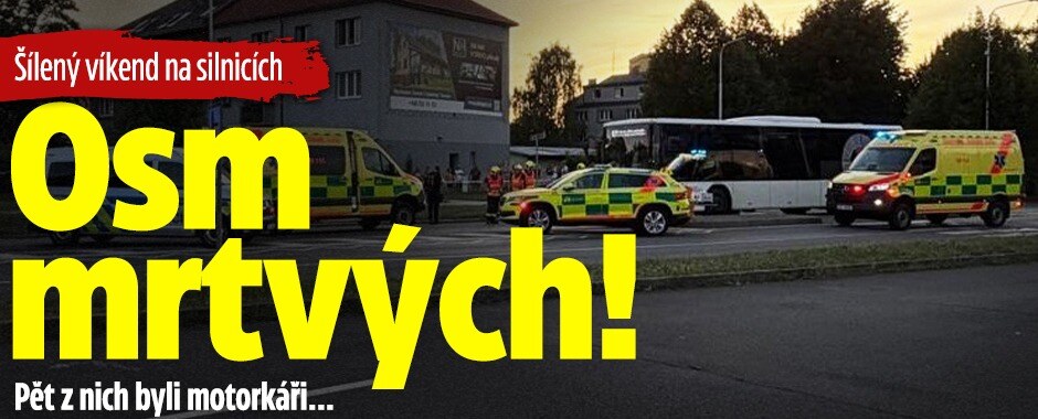 Šílený víkend na silnicicích: Osm mrtvých! Pět z nich byli motorkáři