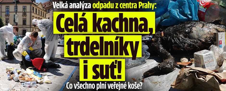 Odborníci zjišťovali, proč se v metropoli kupí odpadky: Co se najde v koších v centru Prahy?