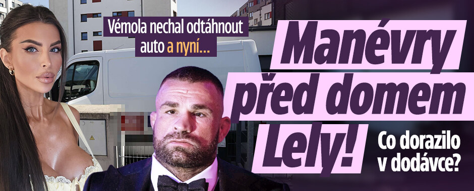 Vémola nechal odtáhnout auto a nyní… Manévry před domem Lely! Co dorazilo v dodávce? 